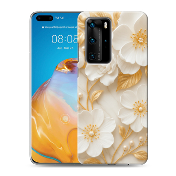 Силиконовый чехол на Huawei P40 Pro с принтом Цветы Силиконовый чехол на Huawei P40 Pro с принтом Цветы