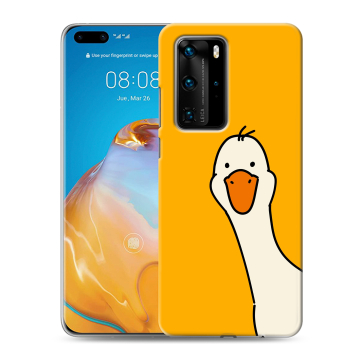 Силиконовый чехол на Huawei P40 Pro с принтом Утка Силиконовый чехол на Huawei P40 Pro с принтом Утка