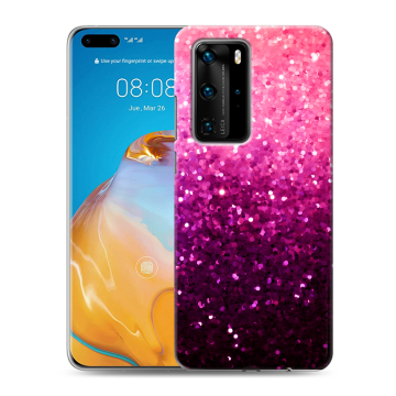 Силиконовый чехол на Huawei P40 Pro с принтом Блестки