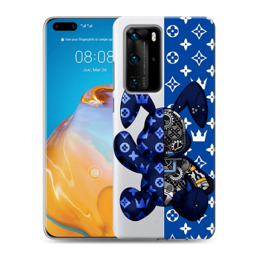 Силиконовый чехол на Huawei P40 Pro с принтом Луи робот Силиконовый чехол на Huawei P40 Pro с принтом Луи робот