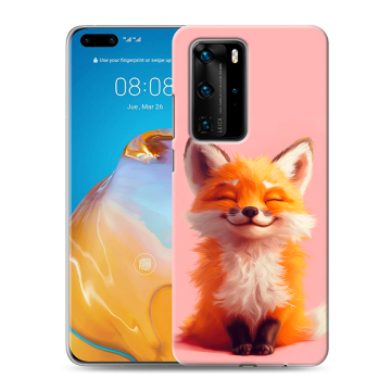 Силиконовый чехол на Huawei P40 Pro с принтом милая лиса Силиконовый чехол на Huawei P40 Pro с принтом милая лиса