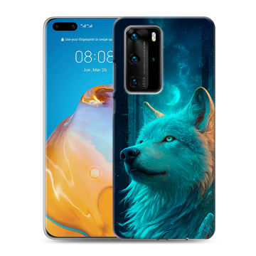 Силиконовый чехол на Huawei P40 Pro с принтом бабочки саккура Силиконовый чехол на Huawei P40 Pro с принтом бабочки саккура