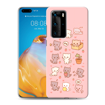 Силиконовый чехол на Huawei P40 Pro с принтом Hello Kitty Хелоу Кити Силиконовый чехол на Huawei P40 Pro с принтом Hello Kitty Хелоу Кити