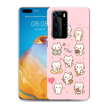 Силиконовый чехол на Huawei P40 Pro с принтом Hello Kitty Хелоу Кити Силиконовый чехол на Huawei P40 Pro с принтом Hello Kitty Хелоу Кити