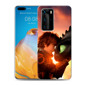 Силиконовый чехол на Huawei P40 Pro с принтом Как приручить дракона Силиконовый чехол на Huawei P40 Pro с принтом Как приручить дракона