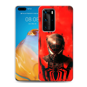 Силиконовый чехол на Huawei P40 Pro с принтом человек паук spiderman Силиконовый чехол на Huawei P40 Pro с принтом человек паук spiderman