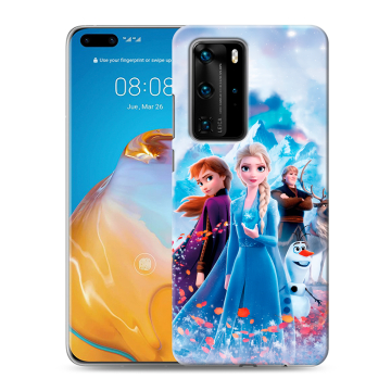 Силиконовый чехол на Huawei P40 Pro с принтом Холодное сердце Frozen Силиконовый чехол на Huawei P40 Pro с принтом Холодное сердце Frozen