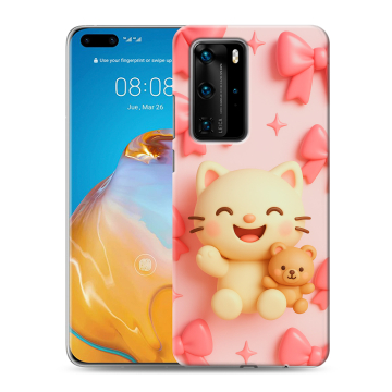 Силиконовый чехол на Huawei P40 Pro с принтом для девочек