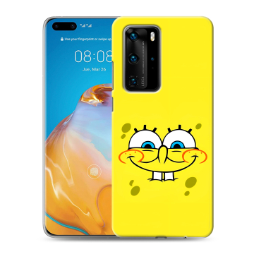 Силиконовый чехол на Huawei P40 Pro с принтом спанчбоб спанч боб Силиконовый чехол на Huawei P40 Pro с принтом спанчбоб спанч боб