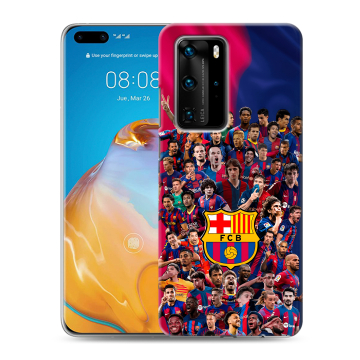 Силиконовый чехол на Huawei P40 Pro с принтом Барселона Barcelona Силиконовый чехол на Huawei P40 Pro с принтом Барселона Barcelona
