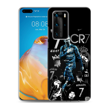 Силиконовый чехол на Huawei P40 Pro с принтом Реал Роналдо Силиконовый чехол на Huawei P40 Pro с принтом Реал Роналдо