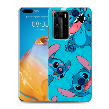 Силиконовый чехол на Huawei P40 Pro с принтом Лило и Стич Силиконовый чехол на Huawei P40 Pro с принтом Лило и Стич