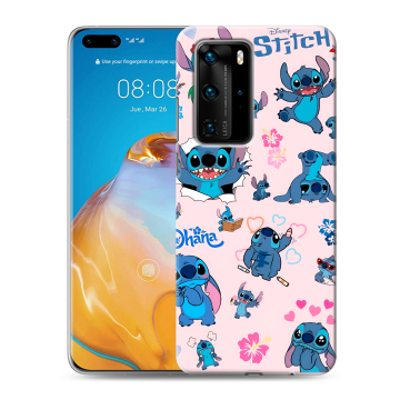 Силиконовый чехол на Huawei P40 Pro с принтом Лило и Стич