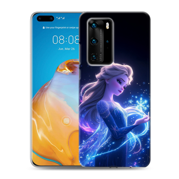 Силиконовый чехол на Huawei P40 Pro с принтом Холодное сердце Frozen Силиконовый чехол на Huawei P40 Pro с принтом Холодное сердце Frozen