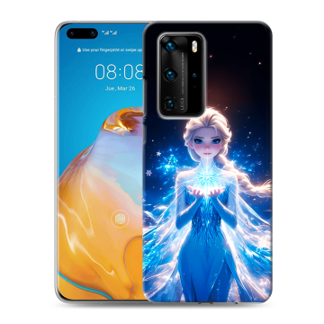 Силиконовый чехол на Huawei P40 Pro с принтом Холодное сердце Frozen Силиконовый чехол на Huawei P40 Pro с принтом Холодное сердце Frozen