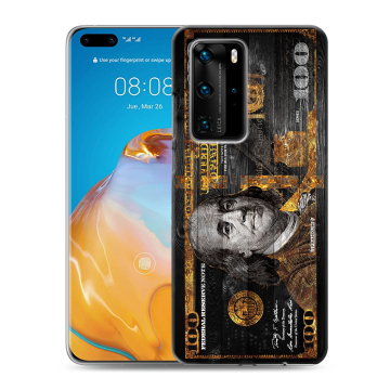 Силиконовый чехол на Huawei P40 Pro с принтом Доллар деньги Силиконовый чехол на Huawei P40 Pro с принтом Доллар деньги