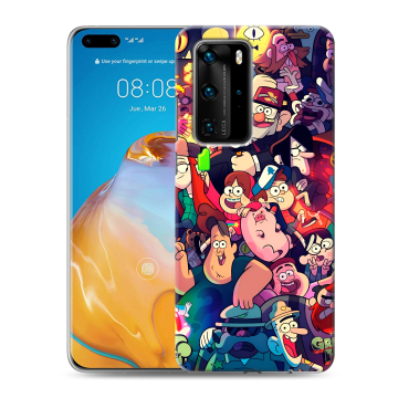 Силиконовый чехол на Huawei P40 Pro с принтом Gravity Falls Гравити Фолз Силиконовый чехол на Huawei P40 Pro с принтом Gravity Falls Гравити Фолз