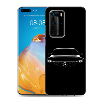 Силиконовый чехол на Huawei P40 Pro с принтом Mercedes Мерседес