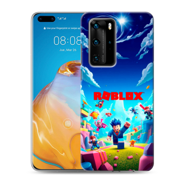 Силиконовый чехол на Huawei P40 Pro с принтом Roblox Роблокс Силиконовый чехол на Huawei P40 Pro с принтом Roblox Роблокс