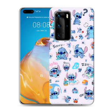 Силиконовый чехол на Huawei P40 Pro с принтом Лило и Стич Силиконовый чехол на Huawei P40 Pro с принтом Лило и Стич
