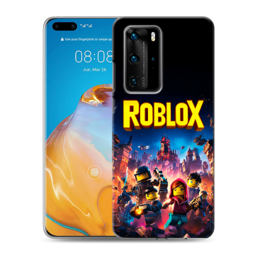 Силиконовый чехол на Huawei P40 Pro с принтом Roblox Роблокс Силиконовый чехол на Huawei P40 Pro с принтом Roblox Роблокс