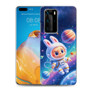 Силиконовый чехол на Huawei P40 Pro с принтом Labubu Лабубу
