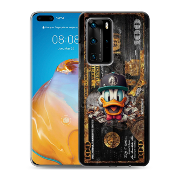 Силиконовый чехол на Huawei P40 Pro с принтом Дональд Дак Доллар Силиконовый чехол на Huawei P40 Pro с принтом Дональд Дак Доллар