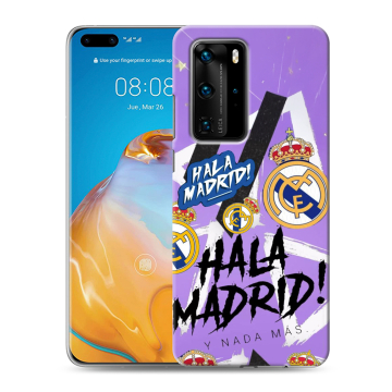 Силиконовый чехол на Huawei P40 Pro с принтом Real Madrid Реал Мадрид Силиконовый чехол на Huawei P40 Pro с принтом Real Madrid Реал Мадрид