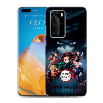 Силиконовый чехол на Huawei P40 Pro с принтом Demon Slayer Клинок рассекающий демонов Силиконовый чехол на Huawei P40 Pro с принтом Demon Slayer Клинок рассекающий демонов