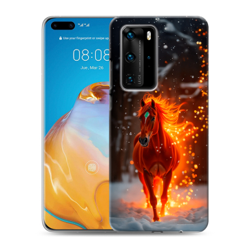 Силиконовый чехол на Huawei P40 Pro с принтом Новый год Силиконовый чехол на Huawei P40 Pro с принтом Новый год