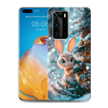 Силиконовый чехол на Huawei P40 Pro с принтом Новый год Силиконовый чехол на Huawei P40 Pro с принтом Новый год