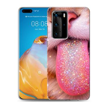 Силиконовый чехол на Huawei P40 Pro с принтом для девочек