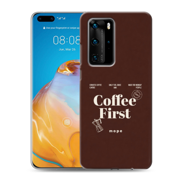 Силиконовый чехол на Huawei P40 Pro с принтом женский
