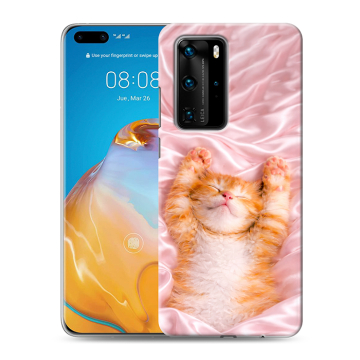 Силиконовый чехол на Huawei P40 Pro с принтом женский