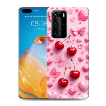 Силиконовый чехол на Huawei P40 Pro с принтом для девочек Силиконовый чехол на Huawei P40 Pro с принтом для девочек