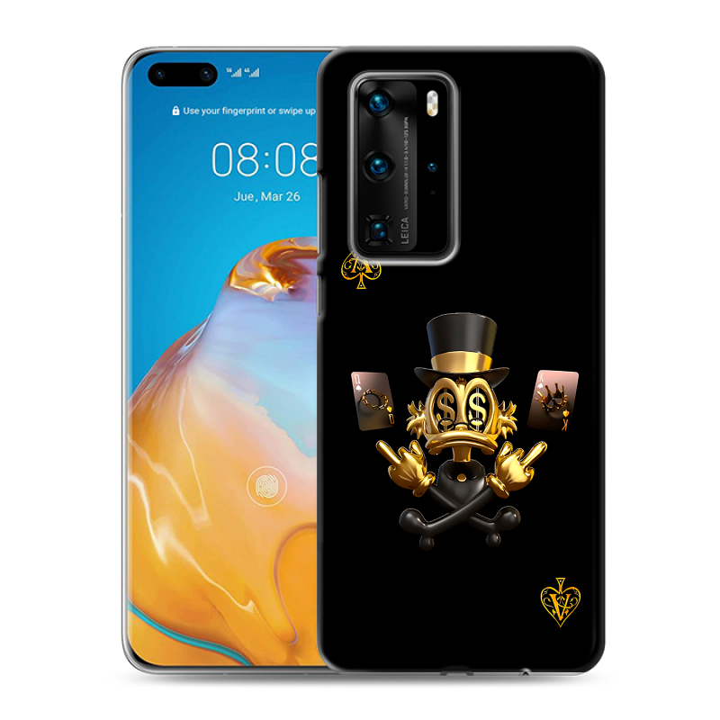 Силиконовый противоударный чехол на Huawei P40 Pro с принтом Золотой скрудж макдак Силиконовый противоударный чехол на Huawei P40 Pro с принтом Золотой скрудж макдак