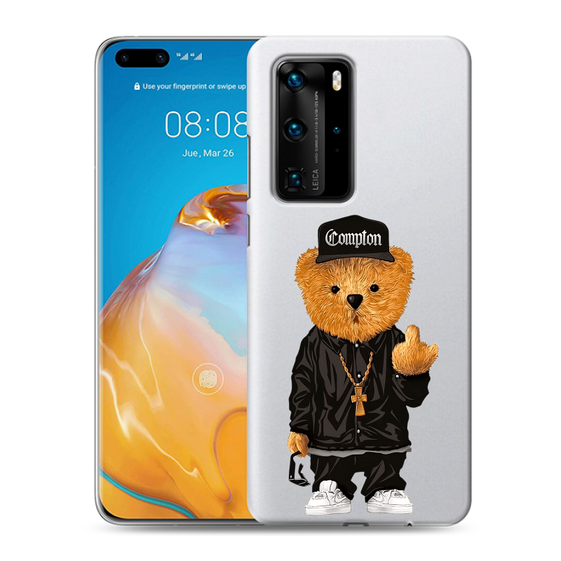 Пластиковый чехол на Huawei P40 Pro с принтом Плюшевый медведь Пластиковый чехол на Huawei P40 Pro с принтом Плюшевый медведь