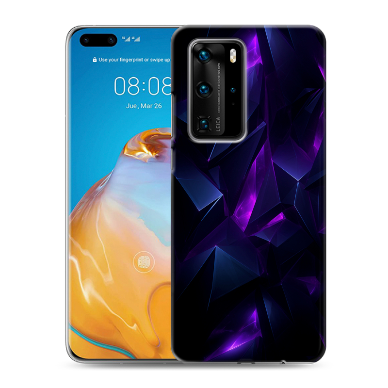 Пластиковый чехол на Huawei P40 Pro с принтом Абстракиция Пластиковый чехол на Huawei P40 Pro с принтом Абстракиция
