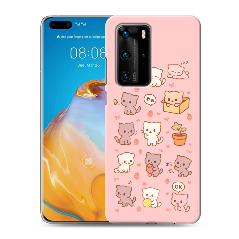 Пластиковый чехол на Huawei P40 Pro с принтом Hello Kitty Хелоу Кити Пластиковый чехол на Huawei P40 Pro с принтом Hello Kitty Хелоу Кити