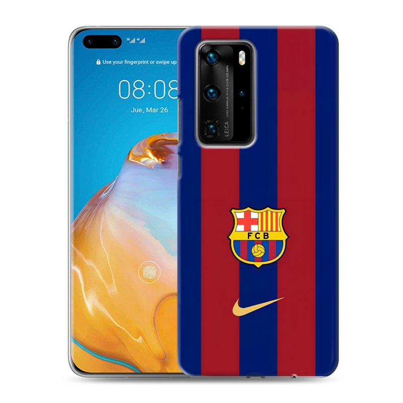 Пластиковый чехол на Huawei P40 Pro с принтом Барселона Barcelona Пластиковый чехол на Huawei P40 Pro с принтом Барселона Barcelona