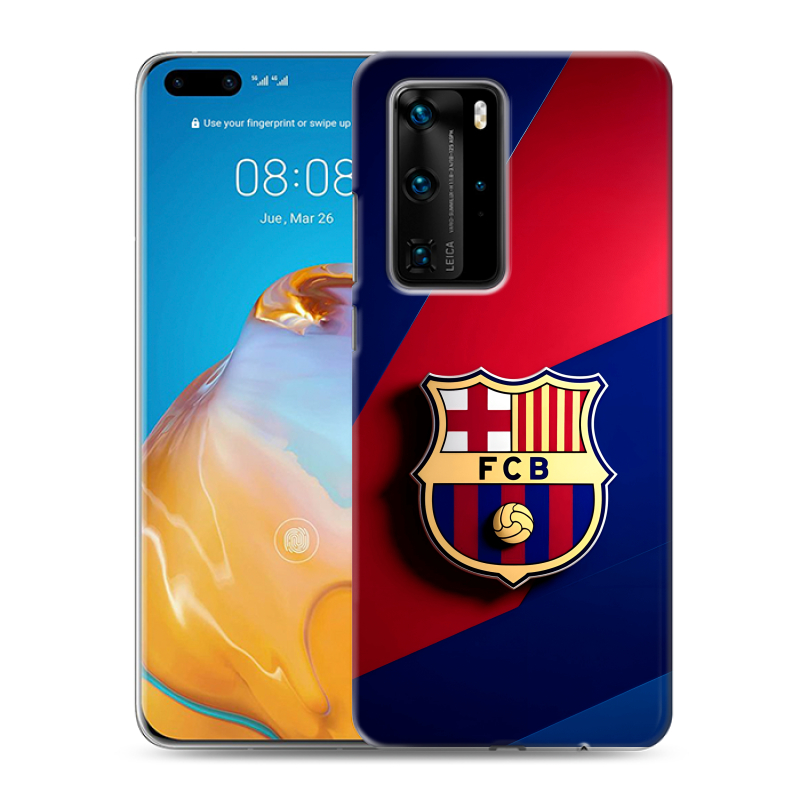 Пластиковый чехол на Huawei P40 Pro с принтом Барселона Barcelona Пластиковый чехол на Huawei P40 Pro с принтом Барселона Barcelona