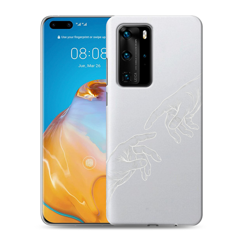 Пластиковый чехол на Huawei P40 Pro с принтом Сотворение мира Пластиковый чехол на Huawei P40 Pro с принтом Сотворение мира