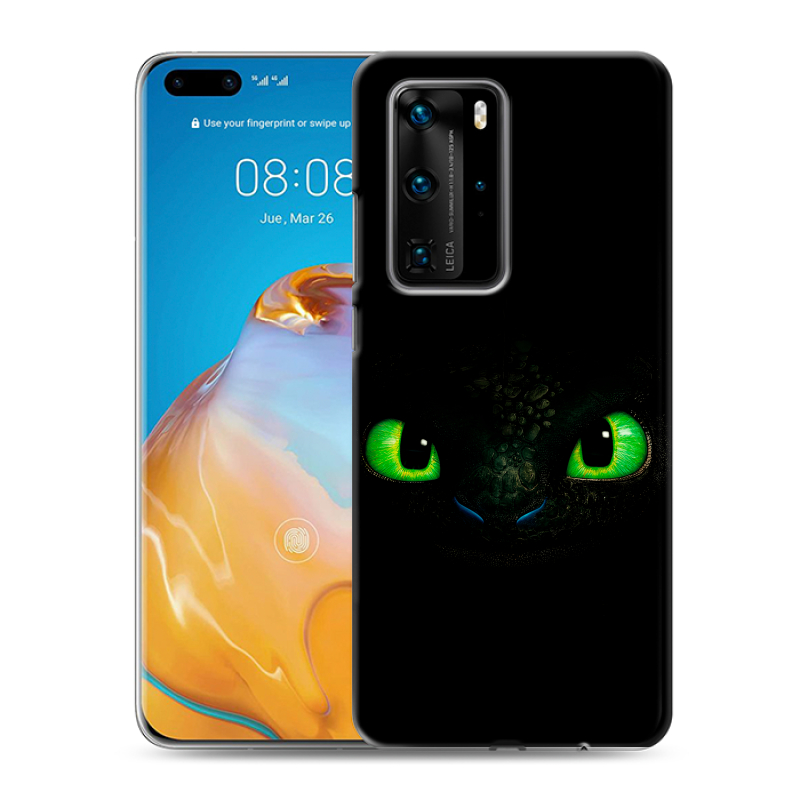 Пластиковый чехол на Huawei P40 Pro с принтом Как приручить дракона Пластиковый чехол на Huawei P40 Pro с принтом Как приручить дракона