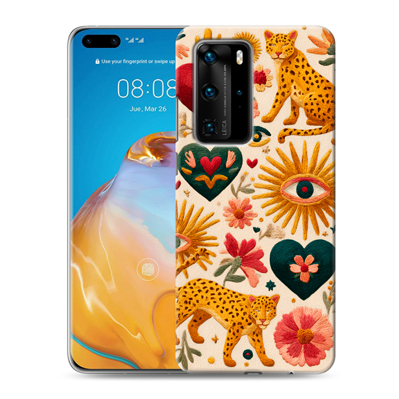 Силиконовый чехол на Huawei P40 Pro с принтом Модный принт Силиконовый чехол на Huawei P40 Pro с принтом Модный принт