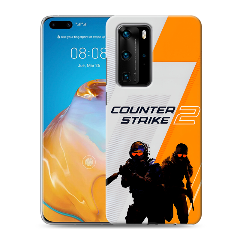 Силиконовый чехол на Huawei P40 Pro с принтом Counter Strike Силиконовый чехол на Huawei P40 Pro с принтом Counter Strike