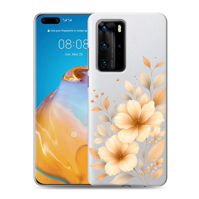 Силиконовый противоударный чехол на Huawei P40 Pro с принтом для девушки Силиконовый противоударный чехол на Huawei P40 Pro с принтом для девушки