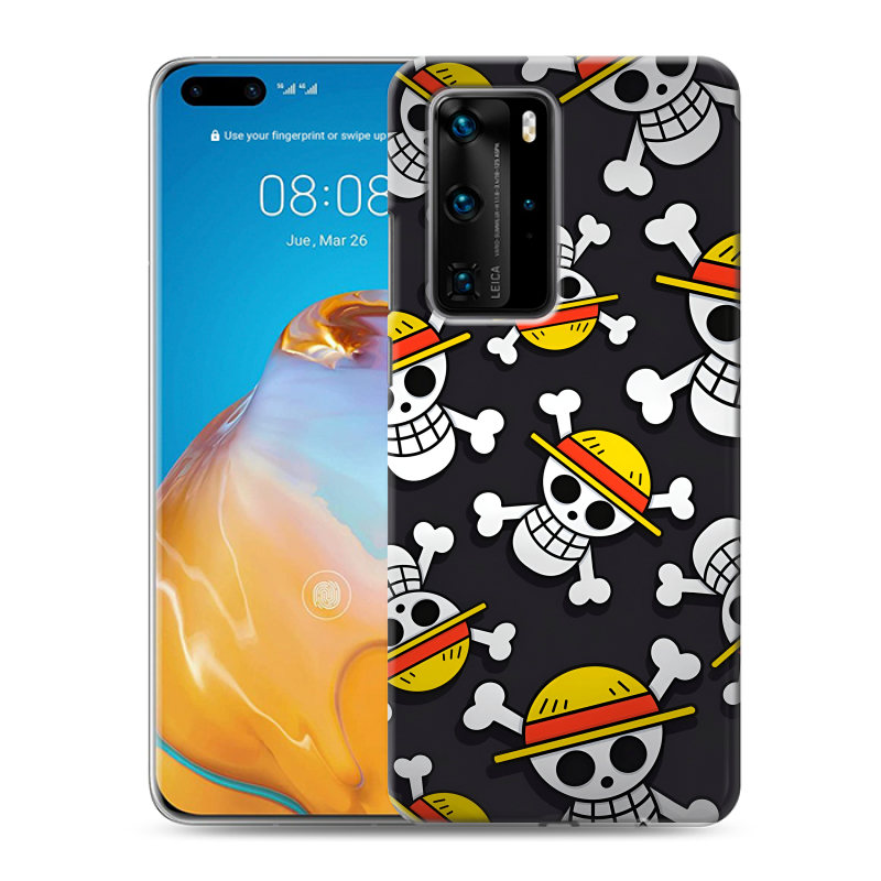 Пластиковый чехол на Huawei P40 Pro с принтом One Piece Ван Пис Пластиковый чехол на Huawei P40 Pro с принтом One Piece Ван Пис