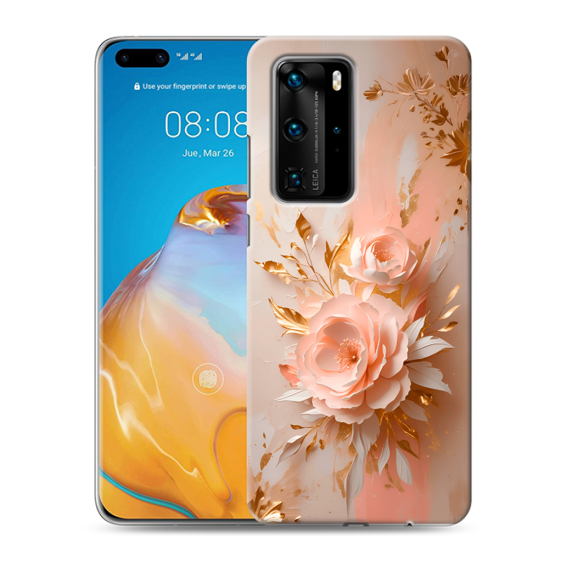 Пластиковый чехол на Huawei P40 Pro с принтом женский Пластиковый чехол на Huawei P40 Pro с принтом женский