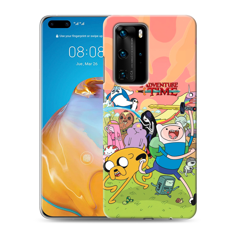 Силиконовый чехол на Huawei P40 Pro с принтом Adventure time Время приключений Силиконовый чехол на Huawei P40 Pro с принтом Adventure time Время приключений