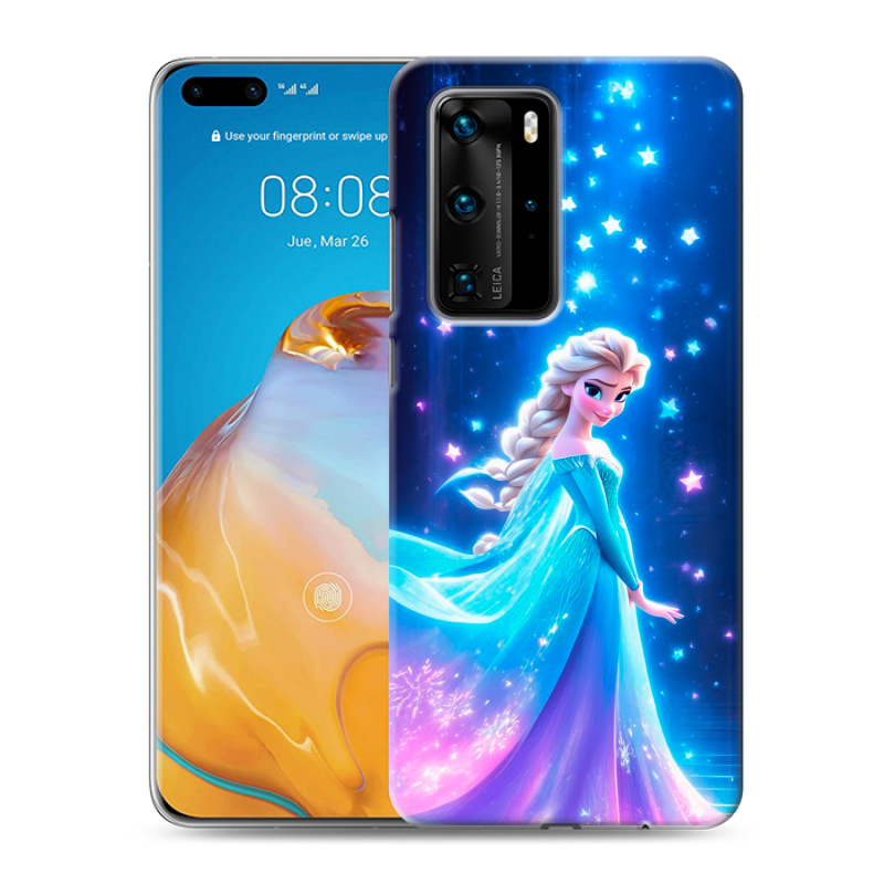 Пластиковый чехол на Huawei P40 Pro с принтом Холодное сердце Frozen Пластиковый чехол на Huawei P40 Pro с принтом Холодное сердце Frozen
